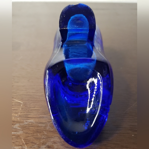Vintage Cobalt Glass Slipper - Picture 5 of 8